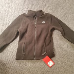 North Face Girls Brown Fleece Jacket NWT